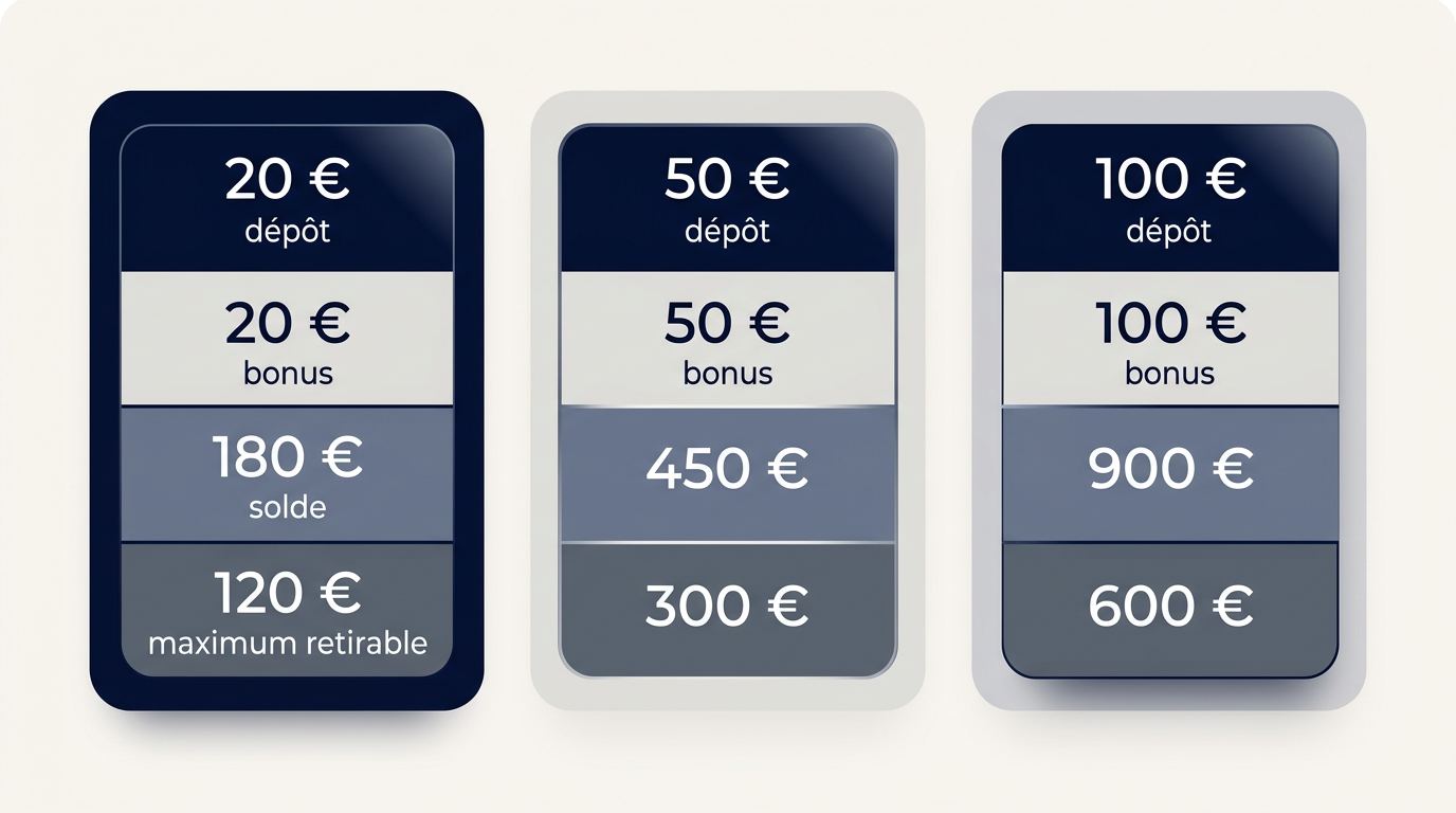 Exemples du plafond de six fois appliqué au bonus SlimKing